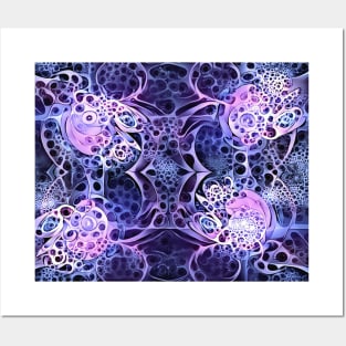 Biological Clockwork. Abstract Pattern Posters and Art